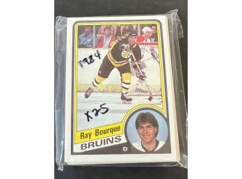25x 1984 TOPPS RAY BOURQUE HOCKEY CARDS PACK FRESH