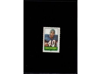 1969 TOPPS STAP GALE SAYERS ROOKIE FOOTBALL CARD