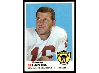 1969 TOPPS GEORGE BLANDA FOOTBALL CARD