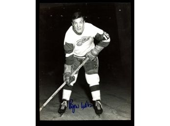 Bryan Watson Autographed 8x10 Photo ~ 1960's Detroit Red Wings