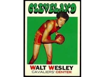 1971 Topps Basketball Walt Wesley #52 Cleveland Cavaliers Vintage