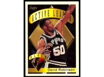 1995 Topps Basketball David Robinson Active Leader Blocks #5 San Antonio Spurs HOF