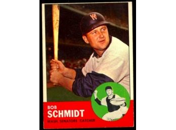 1963 Topps Baseball Bob Schmidt #94 Washington Senators Vintage