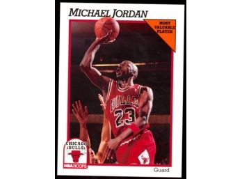 1991 NBA Hoops Michael Jordan Most Valuable Player #30 Chicago Bulls HOF