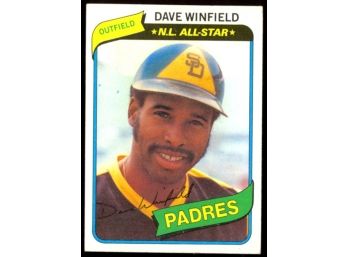 1980 Topps Baseball Dave Winfield NL All-star #230 San Diego Padres Vintage