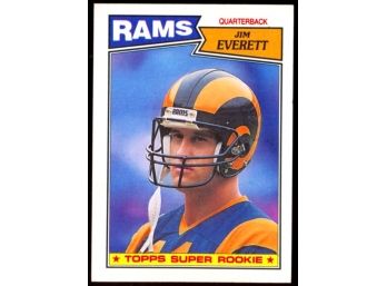 1987 Topps Football Jim Everett Super Rookie #145 Los Angeles Rams Vintage RC