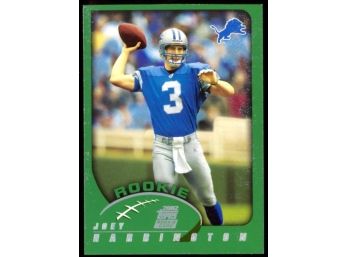 2002 Topps Football Joey Harrington Rookie Card #350 Detroit Lions RC