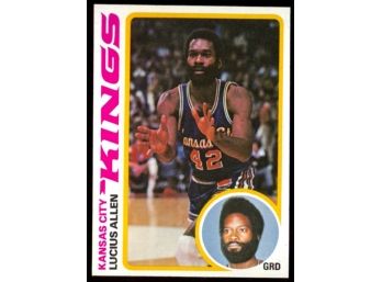 1978 Topps Basketball Lucius Allen #6 Kansas City Kings Vintage