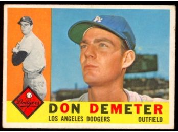 1960 Topps Baseball Don Demeter #234 Los Angeles Dodgers Vintage