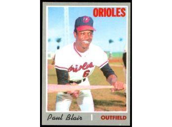 1970 Topps Baseball Paul Blair #285 Baltimore Orioles Vintage