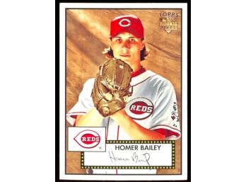 2007 Topps '52 Baseball Homer Bailey Rookie Card #90 Cincinnati Reds RC