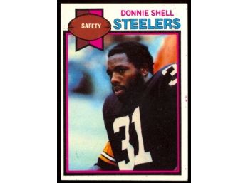 1979 Topps Football Donnie Shell #411 Pittsburgh Steelers Vintage