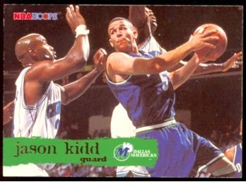 1995 NBA Hoops Basketball Jason Kidd #35 Dallas Mavericks HOF