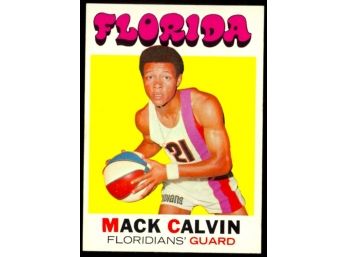 1971 Topps Basketball Mack Calvin #160 Florida Floridians Vintage