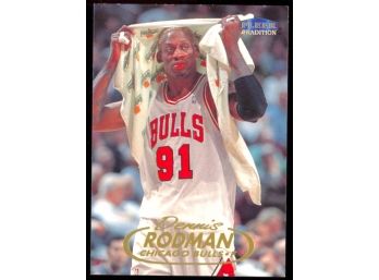 1998 Fleer Tradition Basketball Dennis Rodman #91 Chicago Bulls HOF