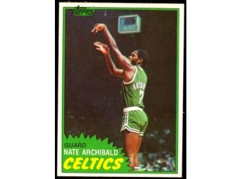 1981 Topps Basketball Nate Archibald #3 Boston Celtics Vintage