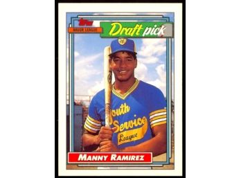 1992 Topps Baseball Manny Ramirez Rookie Card #156 Cleveland Indians RC