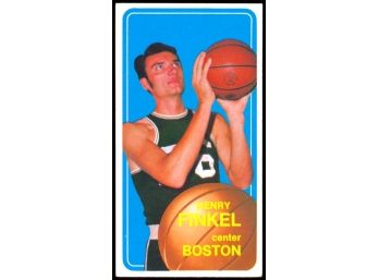 1970 Topps Basketball Henry Finkel #27 Boston Celtics Vintage