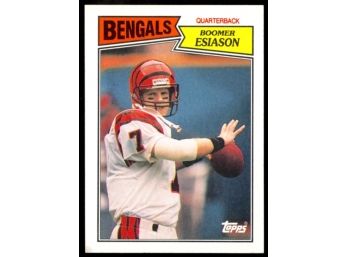 1987 Topps Baseball Boomer Esiason #185 Cincinnati Bengals Vintage