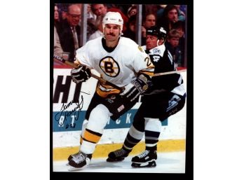 Jamie Huscroft Autographed 8x10 Photo Boston Bruins 1993-1995