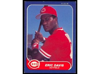 1986 Fleer Baseball Eric Davis #175 Cincinnati Reds Vintage