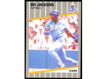 1989 Fleer Baseball Bo Jackson #285 Kansas City Royals