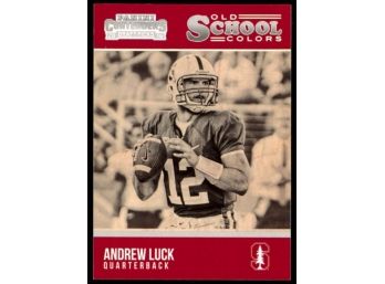 2016 Contenders Draft Picks Football Andrew Luck Old School Colors #5