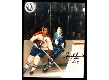 JEAN BELIVUE SIGNED 8X10 PHOTO NHL MONTREAL CANADIENS AUTOGRAPH