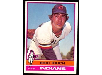 1976 Topps Baseball Eric Raich #484 Cleveland Indians Vintage