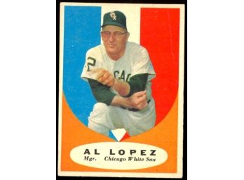 1961 Topps Baseball Al Lopez #132 Chicago White Sox Vintage