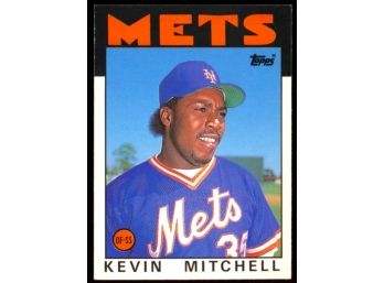 1986 Topps Traded Baseball Kevin Mitchell Rookie Card #74T New York Mets Vintage RC