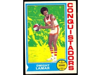 1974 Topps Basketball Dwight Lamar Rookie Card #177 San Diego Conquistadors RC Vintage