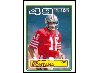 1983 Topps Football Joe Montana #169 San Francisco 49ers Vintage HOF