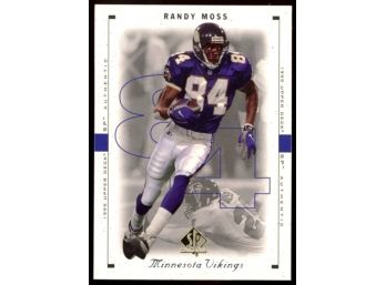 1999 Upper Deck SP Authentic Football Randy Moss #47 Minnesota Vikings HOF