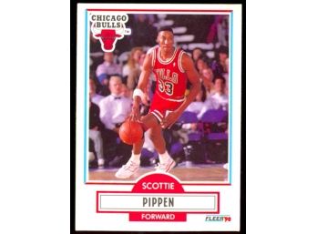 1990 Fleer Basketball Scottie Pippen #30 Chicago Bulls HOF