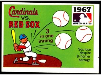 1971 Fleer Baseball St Louis Cardinals Vs Boston Red Sox 1967 World Series #65 Vintage