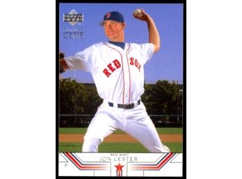 2002 Upper Deck Prospect Premieres Baseball Jon Lester Future Gems Rookie Card #12 Boston Red Sox RC