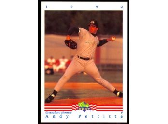 1992 Classic Best Baseball Andy Pettitte Rookie Card #286