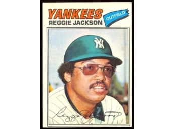 1977 Topps Baseball Reggie Jackson #10 New York Yankees Vintage HOF