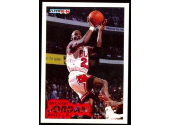 1993 Fleer Basketball Michael Jordan #28 Chicago Bulls HOF