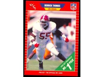 1989 NFL Pro Set Derrick Thomas Rookie Card #498 Kansas City Chiefs RC HOF