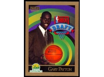 1990 Skybox Basketball Gary Payton Rookie Card #365 Seattle Supersonics RC HOF