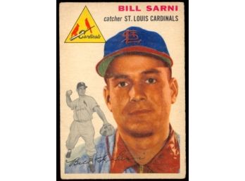 1954 Topps Baseball Bill Sarni #194 St Louis Cardinals Vintage