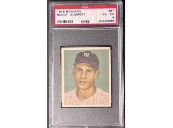 1949 Bowman Baseball #87 Randy Gumpert PSA 4 NY Yankees