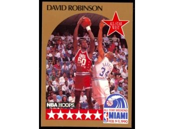 1990 NBA Hoops David Robinson All-star #24 San Antonio Spurs HOF