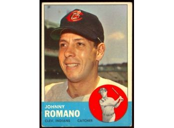 1963 Topps Baseball Johnny Romano #72 Cleveland Indians Vintage