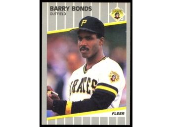 1989 Fleer Baseball Barry Bonds #202 Pittsburgh Pirates