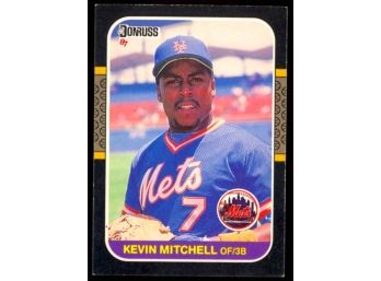 1987 Donruss Baseball Kevin Mitchell #599 New York Mets Vintage