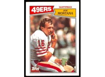 1987 Topps Football Joe Montana #112 San Francisco 49ers Vintage HOF