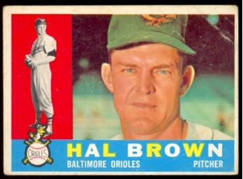 1960 Topps Baseball Hal Brown #89 Baltimore Orioles Vintage